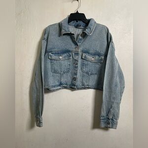 H&M Divided Long Sleeve Jean Jacket For Womens